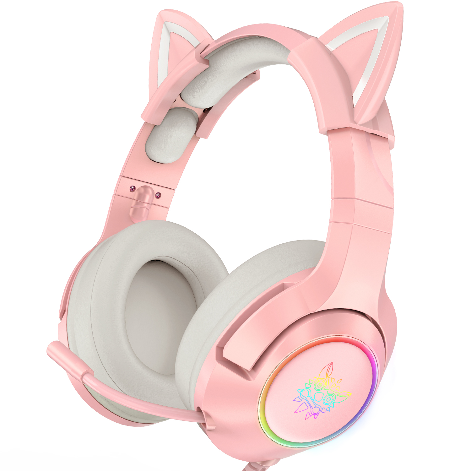 Onikuma K9 Wired Gaming Headset Over-Ear Gaming Headphones Removable Cat Ears