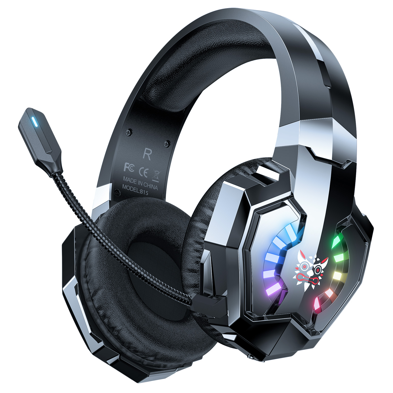 ONIKUMA B15 Tri-mode Bluetooth, 2.4G, Wired E-sports Game Headset(Black) - Image 2