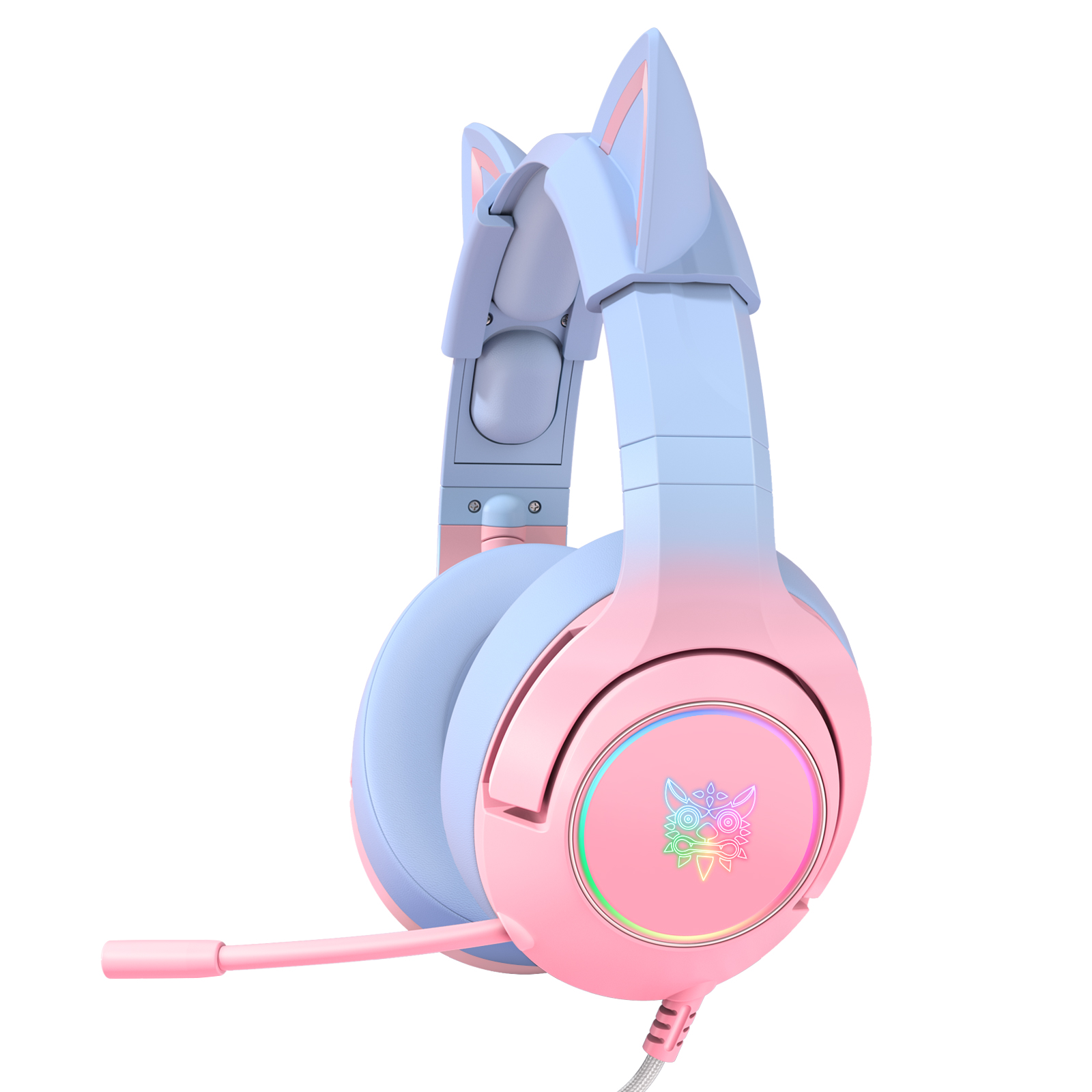 ONIKUMA K9 RGB Stereo Gaming Headset with Cat Ears for PS4, Xbox, PC and Switch - Image 2