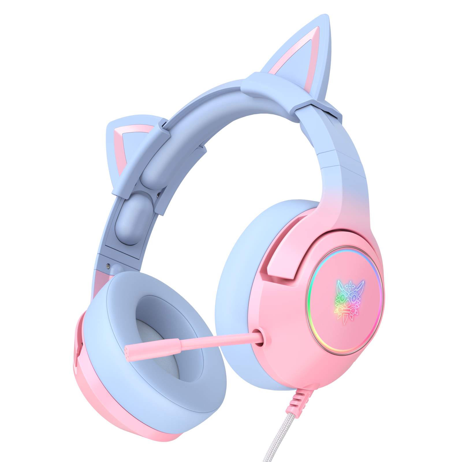 ONIKUMA K9 RGB Stereo Gaming Headset with Cat Ears for PS4, Xbox, PC and Switch