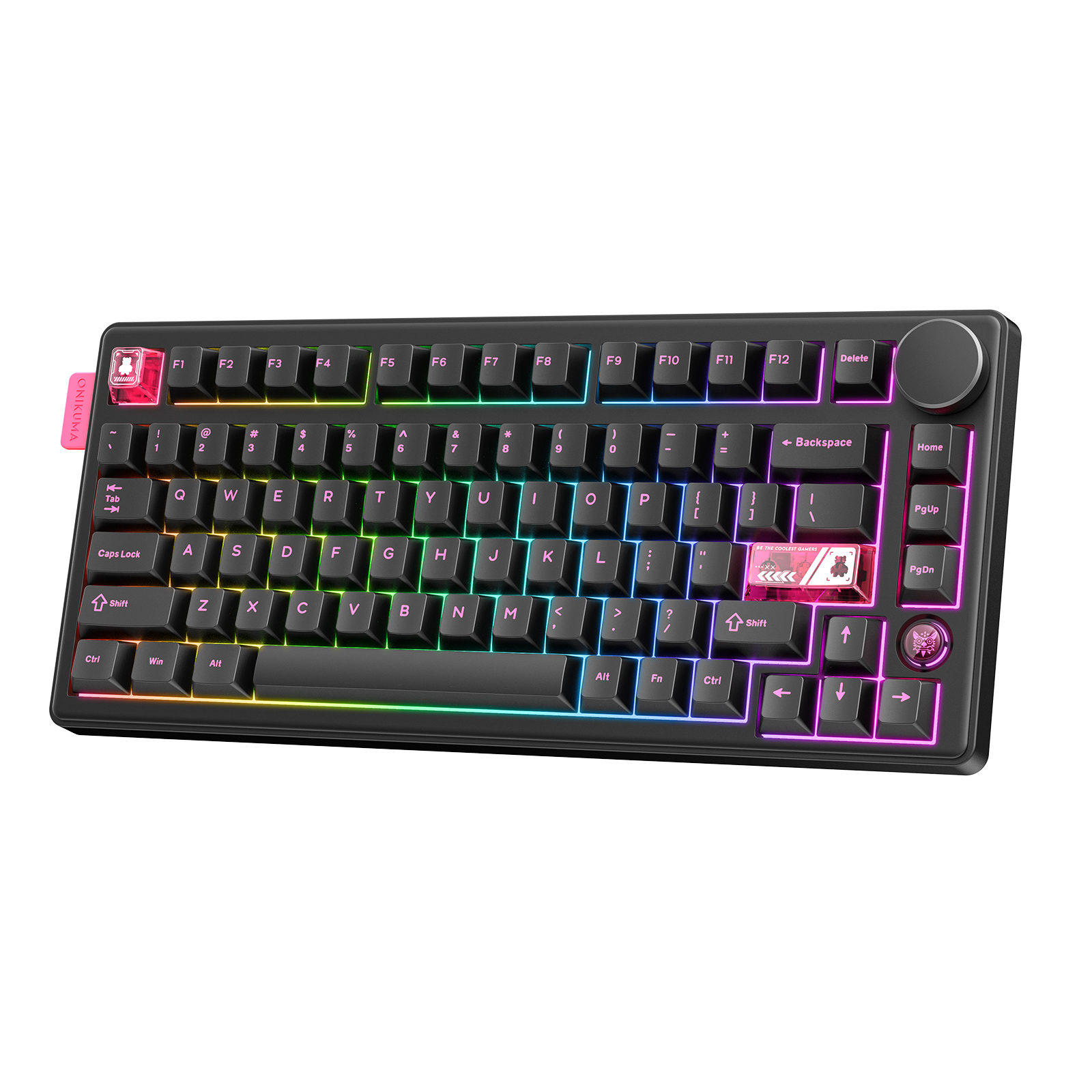 ONIKUMA MT706 81-Keys Hot Swappable Triple Mode Mechanical Keyboard(Black) - Image 4
