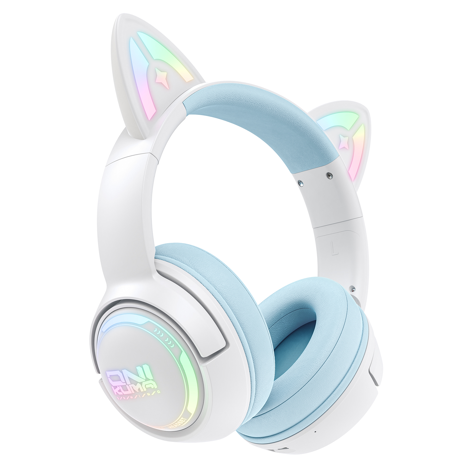 ONIKUMA GT838 2.4G Head-mounted Wireless Bluetooth Headphone (Blue) - Image 5